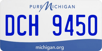 MI license plate DCH9450