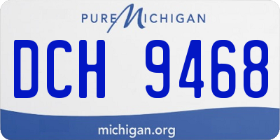 MI license plate DCH9468