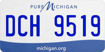 MI license plate DCH9519