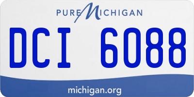 MI license plate DCI6088