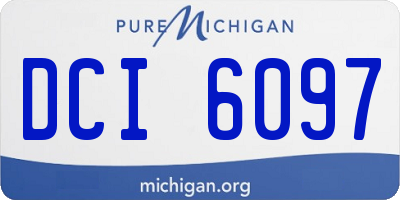 MI license plate DCI6097