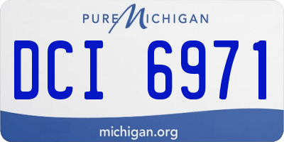 MI license plate DCI6971