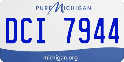 MI license plate DCI7944