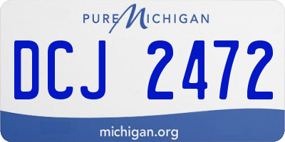 MI license plate DCJ2472