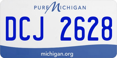 MI license plate DCJ2628