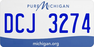 MI license plate DCJ3274