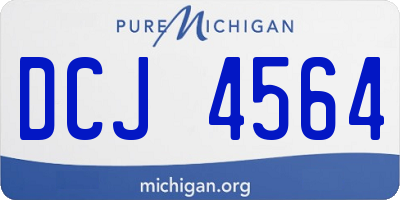 MI license plate DCJ4564