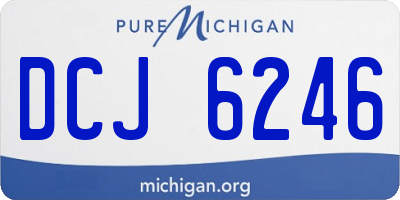 MI license plate DCJ6246