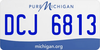 MI license plate DCJ6813