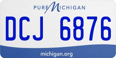 MI license plate DCJ6876
