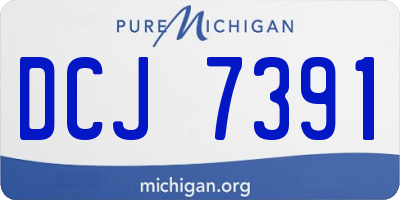 MI license plate DCJ7391