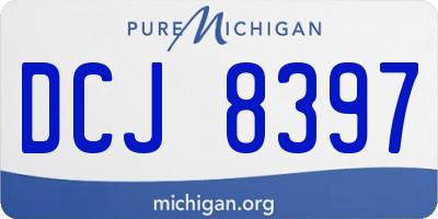 MI license plate DCJ8397