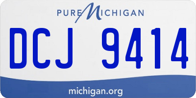 MI license plate DCJ9414