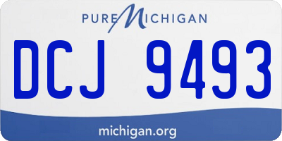 MI license plate DCJ9493