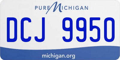 MI license plate DCJ9950