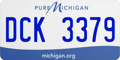 MI license plate DCK3379