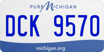 MI license plate DCK9570