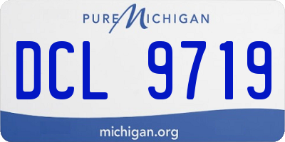 MI license plate DCL9719