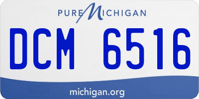 MI license plate DCM6516