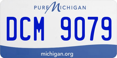 MI license plate DCM9079