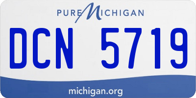 MI license plate DCN5719