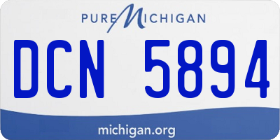 MI license plate DCN5894