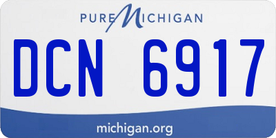 MI license plate DCN6917