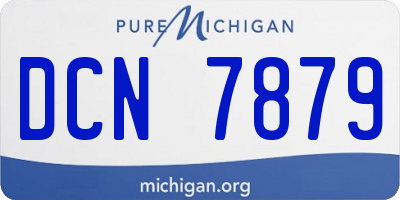 MI license plate DCN7879