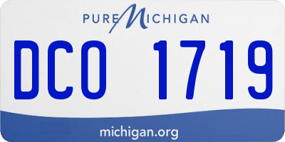 MI license plate DCO1719