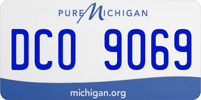 MI license plate DCO9069