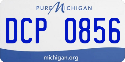 MI license plate DCP0856