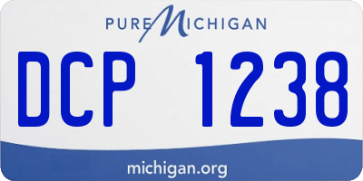 MI license plate DCP1238