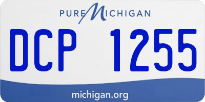 MI license plate DCP1255