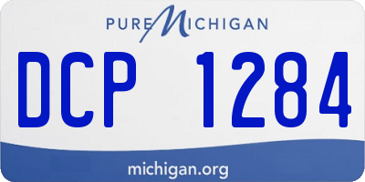 MI license plate DCP1284