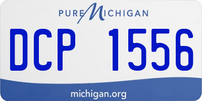 MI license plate DCP1556
