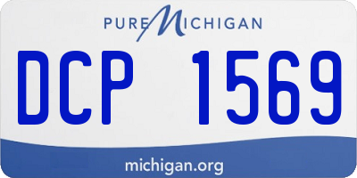 MI license plate DCP1569