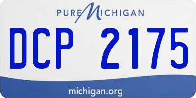 MI license plate DCP2175