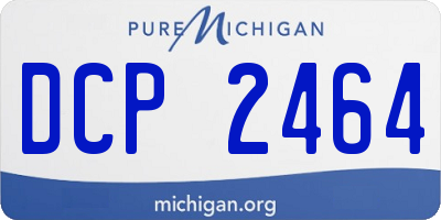 MI license plate DCP2464