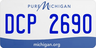 MI license plate DCP2690