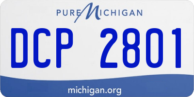 MI license plate DCP2801