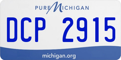 MI license plate DCP2915