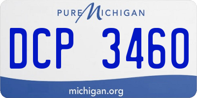MI license plate DCP3460