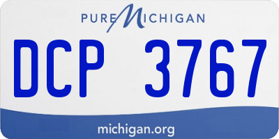 MI license plate DCP3767