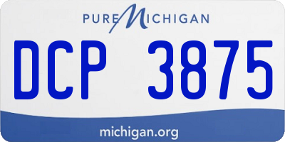 MI license plate DCP3875