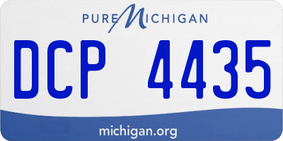 MI license plate DCP4435