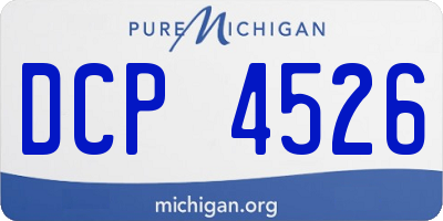 MI license plate DCP4526