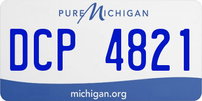 MI license plate DCP4821