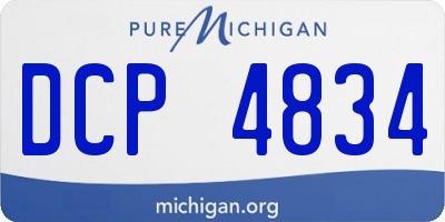 MI license plate DCP4834