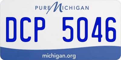 MI license plate DCP5046