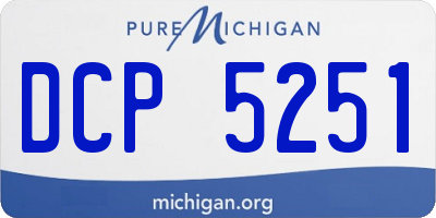 MI license plate DCP5251
